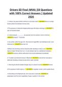 Drivers ED Final &lpar;MVA&rpar; &vert;50 Questions  with 100&percnt; Correct Answers &vert; Updated  2026 
