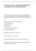 SCM 3301 UH TEST 3 &vert; QUESTIONS AND ANSWERS &vert; 2026 UPDATE &vert; WITH COMPLETE SOLUTION&period;