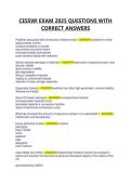 CESSWI EXAM 2025 QUESTIONS WITH CORRECT ANSWERS