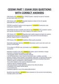 CESSWI PART 1 EXAM 2026 QUESTIONS WITH CORRECT ANSWERS
