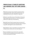 PRN1032 EXAM 5 COMPLETE QUESTIONS AND ANSWERS 2026 TEST PAPER GRADED A&plus;