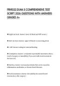 PRN1032 EXAM 5 COMPREHENSIVE TEST SCRIPT 2026 QUESTIONS WITH ANSWERS GRADED A&plus;