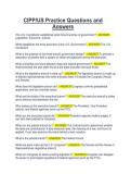 CIPP-US Practice Questions and Answers 