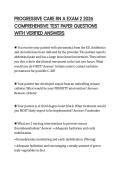 PROGRESSIVE CARE RN A EXAM 2 2026 COMPREHENSIVE TEST PAPER QUESTIONS WITH VERIFIED ANSWERS