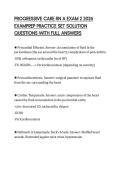 PROGRESSIVE CARE RN A EXAM 2 2026 EXAMPREP PRACTICE SET SOLUTION QUESTIONS WITH FULL ANSWERS