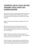 PROGRESSIVE CARE RN A EXAM 2 2026 FINAL ASSESSMENT TESTED CONTENT WITH ACCURATE SOLUTIONS