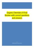 Organic Chemistry II Final Review with correct questions and answers