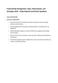 Financial Risk Management&colon; Types&comma; Measurement&comma; and Strategies&comma; 2026 &ndash; Study Material and Practice Questions