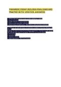 PARAMEDIC FISDAP FINAL EXAM AND PRACTICE