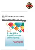 Bates&rsquo; Nursing Guide to Physical Examination and History Taking 3rd Edition &ndash; Hogan & Quigley Test Bank Questions and Answers
