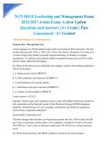 NGN HESI Leadership and Management Exam 2026&sol;2027 Actual Exam &vert; Latest Update Questions and Answers &vert; A&plus; Grade &vert; Pass Guaranteed - A&plus; Graded