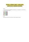 NYSTCE  LITERACY PART 1 &lpar;2025&sol;2026&rpar;  QUESTIONS & VERIFIED ANSWERS