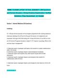 NBME 10 EXAM LATEST ACTUAL 2026&sol;2027 &vert; 200 Questions and Correct Answers &vert; Clinical Science Examination &vert; Verified Solutions &vert; Pass Guaranteed - A&plus; Graded