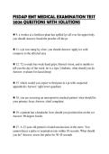 FISDAP EMT MEDICAL EXAMINATION TEST 2026 QUESTIONS WITH SOLUTIONS