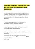 F100 CERTIFICATION EVALUATION 2026 SOLVED QUESTIONS AND SOLUTIONS GRADED A&plus;