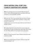 FNP652 MIDTERM 2 FINAL SCRIPT 2026 COMPLETE QUESTIONS WITH ANSWERS