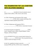 F100 EXAMINATION TEST 2026 QUESTIONS WITH SOLUTIONS GRADED A&plus;