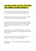 F100 FINAL SCRIPT 2026 FULL SOLUTIONS AND CORRECT ANSWERS GRADED A&plus;
