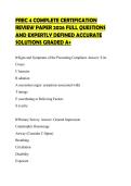 FREC 4 COMPLETE CERTIFICATION REVIEW PAPER 2026 FULL QUESTIONS AND EXPERTLY DEFINED ACCURATE SOLUTIONS GRADED A&plus;