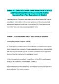 TEXAS ALL LINES ADJUSTER EXAM BRAND NEW 2026&sol;2027 &vert; 200&plus; Questions and Correct Answers &vert; TDI Verified Licensing Prep &vert; Pass Guaranteed - A&plus; Graded