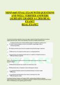 NRNP 6645 FINAL EXAM WITH QUESTIONS AND WELL VERIFIED ANSWERS &lbrack;ALREADY GRADED A&plus;&rsqb; 2026 REAL EXAM&excl;&excl;&excl; REAL EXAM&excl;&excl;&excl;