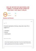 RNC-NIC REVIEW SET QUESTIONS AND CORRECT ANSWERS WITH COMPLETE SOLUTION &vert; NEW 2026&sol;27 UPDATE