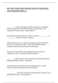 ENT 2041 FINAL EXAM REVIEW &lpar;LATEST&rpar; QUESTIONS AND ANSWERS RATED A&plus;