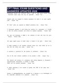 CPT FINAL EXAM QUESTIONS AND ANSWERS UPDATED 2026