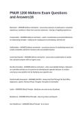 PNUR 1200 Midterm Exam Questions and Answers