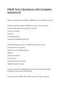 PNUR Test 2 Questions with Complete Solutions