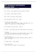 CPT Questions and Answers Updated 2026