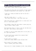 CPT Review Questions and Answers