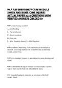 HCA AES EMERGENCY CARE MODULE SHOCK AND BONE JOINT INJURIES ACTUAL PAPER 2026 QUESTIONS WITH VERIFIED ANSWERS GRADED A&plus;