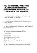 HCA AES EMERGENCY CARE MODULE SHOCK AND BONE JOINT INJURIES EXAM SCRIPT 2026 COMPLETE QUESTIONS AND CORRECT ANSWERS