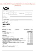 AQA A-LEVEL BIOLOGY Paper 2 JUNE  2025 Combined Question Paper and  Mark Scheme
