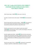 RNC-NIC Cardiac QUESTIONS AND CORRECT ANSWERS WITH COMPLETE SOLUTION &vert; NEW 2026&sol;27 UPDATE