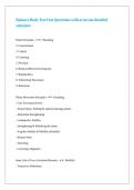 Balance Body Test Out Questions with accurate detailed solutions