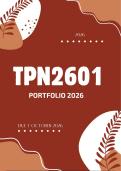 TPN2601 Portfolio 50 Semester 1 2026 - 29 September 2026