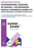 Oefentoets DUITS VMBO-GT niveau - Examenbundel 2025&sol;2026 - 85 vragen en antwoorden 