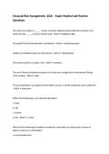 Financial Risk Management&comma; 2026 &ndash; Study Material and Practice Questions