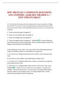 RNC-OB EXAM 1 COMPLETE QUESTIONS ANS ANSWERS &vert; ALREADY GRADED A&plus; &vert; NEW UPDATE 2026&sol;27
