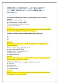 TFM 01 EXAM &vert; QUESTIONS AND 100&percnt; CORRECT  ANSWERS WITH RATIONALES &vert; LATEST UPDATE  GRADED A&plus; 