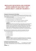 OB EXAM &num;2 QUESTIONS AND ANSWERS WITH COMPLETE SOLUTION &vert; NEW UPDATE 2026&sol;27 &vert; ALREADY GRADED A&plus;