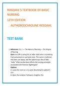 Rosdahl Basic Nursing Test Bank 12th Ed &vert; Nursing Fundamentals MCQs &vert; Clinical Judgment Questions &vert; NCLEX-PN Prep 2026