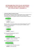 AMT BOARDS PRACTICE EXAM 1 QUESTIONS AND ANSWERS WITH COMPLETE SOLUTION &vert; NEW UPDATE 2026&sol;27 &vert; &lpar;GRADED A&plus;&rpar;