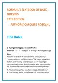 Rosdahl Basic Nursing Test Bank 12th Ed &vert; NCLEX-PN MCQs &plus; Rationales &vert; Nursing Fundamentals & Clinical Judgment Study Guide 2026