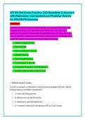 ATI PN Comprehensive Predictor 2023 Exit  Exam with NGN&colon; 180 Sample Questions&comma;  Answers&comma; and Rationales in ABCD Format &ndash; The  Ultimate Study Guide for LPN&sol;LVN Success
