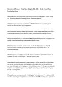 International Finance &ndash; Final Exam &lpar;Chapter 10&rpar;&comma; 2026 &ndash; Study Material and Practice Questions
