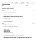 International Finance &ndash; Exam 1 &lpar;Chapters 1&ndash;4&rpar;&comma; 2026 &ndash; Study Material and Practice Questions