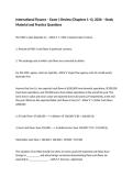 International Finance &ndash; Exam 1 Review &lpar;Chapters 1&ndash;4&rpar;&comma; 2026 &ndash; Study Material and Practice Questions